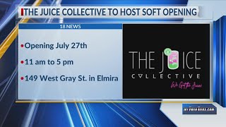 The Juice Collective Soft Opening in Downtown Elmira [upl. by Petta305]