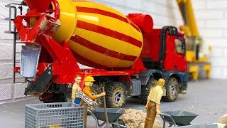 Top diy truck making mini transport contrete construcion place  diy toy for kids  diy tractor [upl. by Eenor]