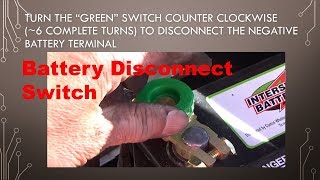 Battery disconnect switch installation on a 12V car battery [upl. by Nohs]