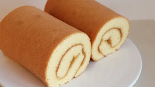 How to make a fluffy and delicious swiss roll cake💕 [upl. by Jens23]