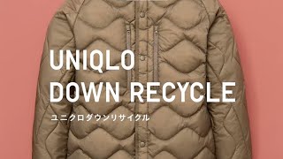 23FW UNIQLO DOWN RECYCLE [upl. by Nessi]