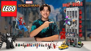 LEGO DAILY BUGLE Best LEGO Marvel SpiderMan Set Ever Created Set 76178 Speed Build amp Review [upl. by Halimeda871]