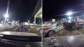 Dylan Archer Split Screen Harford Fair Demolition Derby Economy Compacts 81923 [upl. by Phelips377]