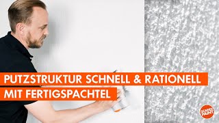 Putzstruktur mit Fertigspachtel [upl. by Jedthus499]