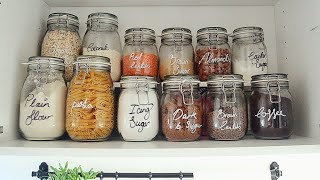 Kitchen Organisation Vlog  Pantry amp spice Jars  Relaxing Video [upl. by Atwater]