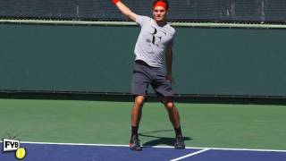 Roger Federer Playing Points in Slow Motion HD  Indian Wells Pt 20 [upl. by Piper554]