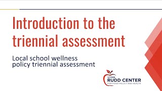 Introduction to the Triennial Assessment [upl. by Ziladnerb]