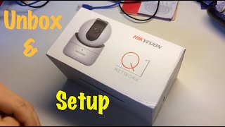 Hikvision Consumer Q1 Mini PT IPC DS2CV2Q21FDIW Manual Setup around 404 Error amp Unboxing [upl. by Gilbertine855]