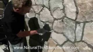 Natural Stone Veneer Grouting [upl. by Coad]