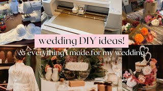 Everything I DIYd for my wedding 🎨🪡🧵 Ideas and tips to save money [upl. by Algar511]