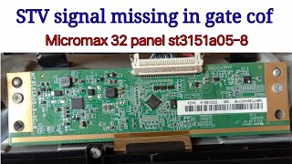 st3151a058 Panel repair32 inch led tv gate cof stv signal problemFind and how to repair [upl. by Adneram]