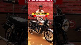 BSA Gold Star 650 Exhaust Sound  BikeWale shorts bsagoldstar650 [upl. by Strickler]