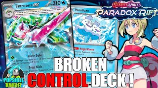 TSAREENA ex w VANILLUXE  Stop Your Opponent From Attacking Completely  Pokemon PARADOX RIFT [upl. by Yerd228]