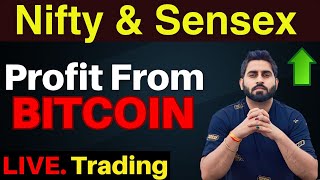 Live Trading Nifty amp Banknifty amp BITCOIN I 21stbNov I Nifty50 amp Banknifty Scalping I [upl. by Hooker]