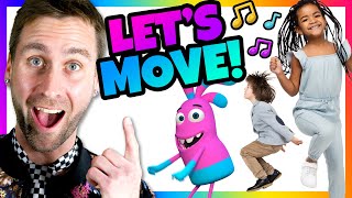 Lets Move  Dance and Movement Song for Kids  Mooseclumps  Kids Learning Songs [upl. by Hillari828]