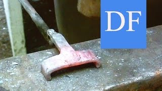 Blacksmithing for beginners  Forging blacksmith tongs 4 [upl. by Hajidahk380]