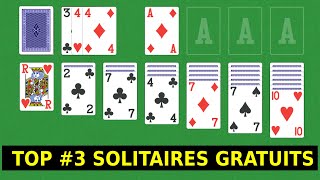 Les 3 Meilleurs Jeux de Solitaire Gratuit en Ligne sans Pub amp sans Inscription [upl. by Roche887]