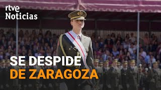 LEONOR La PRINCESA cierra su PRIMER CURSO de FORMACIÓN MILITAR  RTVE Noticias [upl. by Bozovich235]