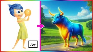 Transforming into a BULL in Inside Out 2 CRAZY New Sequel [upl. by Meill]