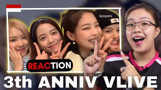 VLIVE BLACKPINK ANNIVERSARY Ke 3 REACTION blackpinkreactions [upl. by Solim]