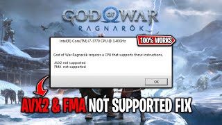 AVX2 amp FMA Not Supported I Found a Simple Fix 100 WORKS [upl. by Idnim]
