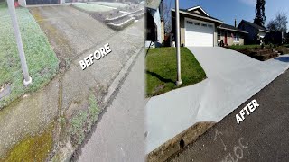 How I Resurface Driveways Timelapse [upl. by Oleic660]