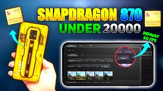 Snapdragon 870 processor under 20000 best smartphone for gaming under 20k  the flashy [upl. by Patrizius]