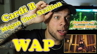 Cardi B  WAP REACTION feat Meg Thee Stallion  W Aaron Baker [upl. by Couchman463]