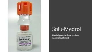 SoluMedrolMethylprednisolone sodium succinateSteroid [upl. by Bigner532]