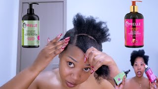 4C Hair Wash Day Routine in 2024Using Mielle Organics Products [upl. by Lashoh]