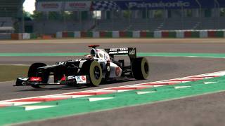 Kamui Kobayashis Podium Winning Sauber C31 in Suzuka Assetto Corsa [upl. by Yadsendew]