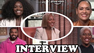 ‘HARLEM’ INTERVIEWS Meagan Good Jerrie Johnson Grace Byers Shoniqua Shandai and Tyler Lepley [upl. by Talia]