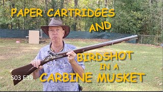 Paper Cartridges and Birdshot In A Carbine [upl. by Hnahk]