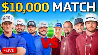 🔴 LIVE  10000 Good Good vs Foreplay Charity Golf Match [upl. by Kaiulani]