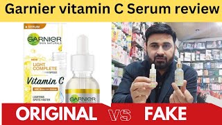 garnier vitamin C serum review garnier vitamin C serum original vs fake how to use face serum [upl. by Hwu]