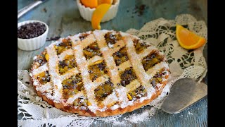 CROSTATA DI MARMELLATA DI ARANCIA E CIOCCOLATO🍊 [upl. by Elrod353]