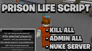 NEW OP Prison Life Keyless Script Pastebin  ROBLOX Nuke All amp Admin Commands [upl. by Gretal]