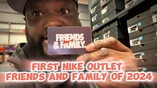 First Nike Outlet Friends And Family of 2024 [upl. by Ille]