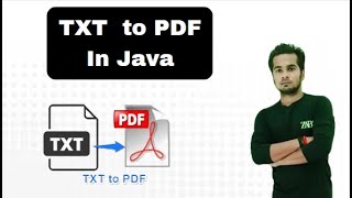 How To Convert Text File Into PDF Using Java  Using itext API  Code Coffee Java [upl. by Alf]