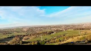 The view to AlertonThornton from Queensbury in West Yorkshire [upl. by Aliwt]