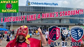 Rival fan reviews Childrens Mercy Park St Louis CITY SC  Sporting KC  Away Day Review [upl. by Leanatan]