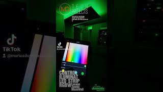 Control iluminat RGBW led strip Loxone KNX [upl. by Gnuhc]