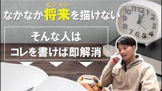 なかなか将来のビジョンを描けない時は、これを手帳に書くことから始めてみよう！「こんな人間にはなりたくないリスト」 [upl. by Behah]