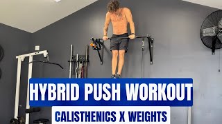 FULL PUSH WORKOUT  HOW TO GET STRONGER WHEN CUTTING [upl. by Brittain772]