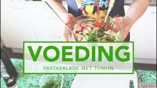 Pastasalade met Tonijn  Voeding  Workoutsquadnl [upl. by Enneira]