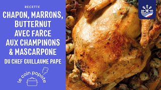 Chapon marrons butternut avec farce aux champignons et mascarpone [upl. by Adnolaj942]