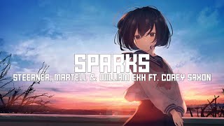 Nightcore  Sparks Steerner Martell amp William Ekh ft Corey Saxon  Lyrics [upl. by Ylahtan128]