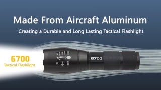 LumiTact Tactical G700  Best Tactical Military Flashlight Reviewed 700 Lumen [upl. by Narf]