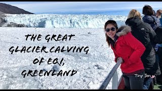 Glacier Calving of Eqi Greenland [upl. by Eanej961]