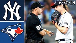 New York Yankees  Toronto Blue Jays  Game Highlights  63024 [upl. by Mirabelle]